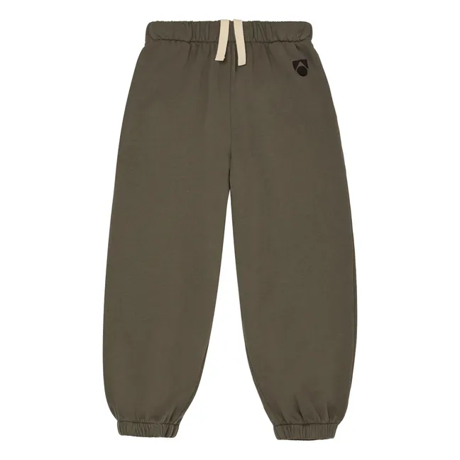 Balloon Logo Jogger Algodón orgánico | Marrón