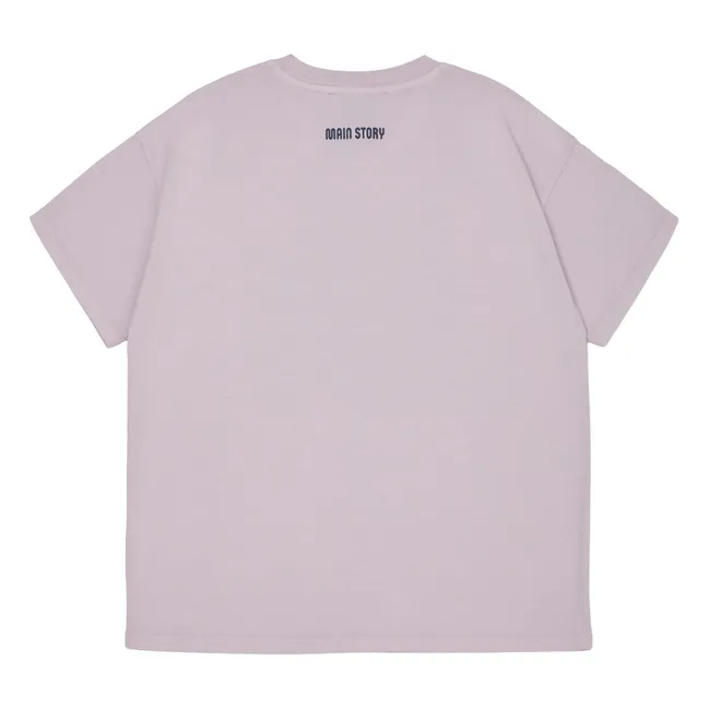 T-shirt Imprimé Coton Bio | Lilas