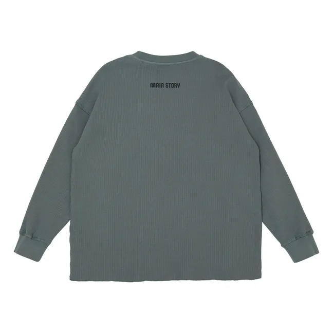 T-shirt Waffle Coton Bio | Gris