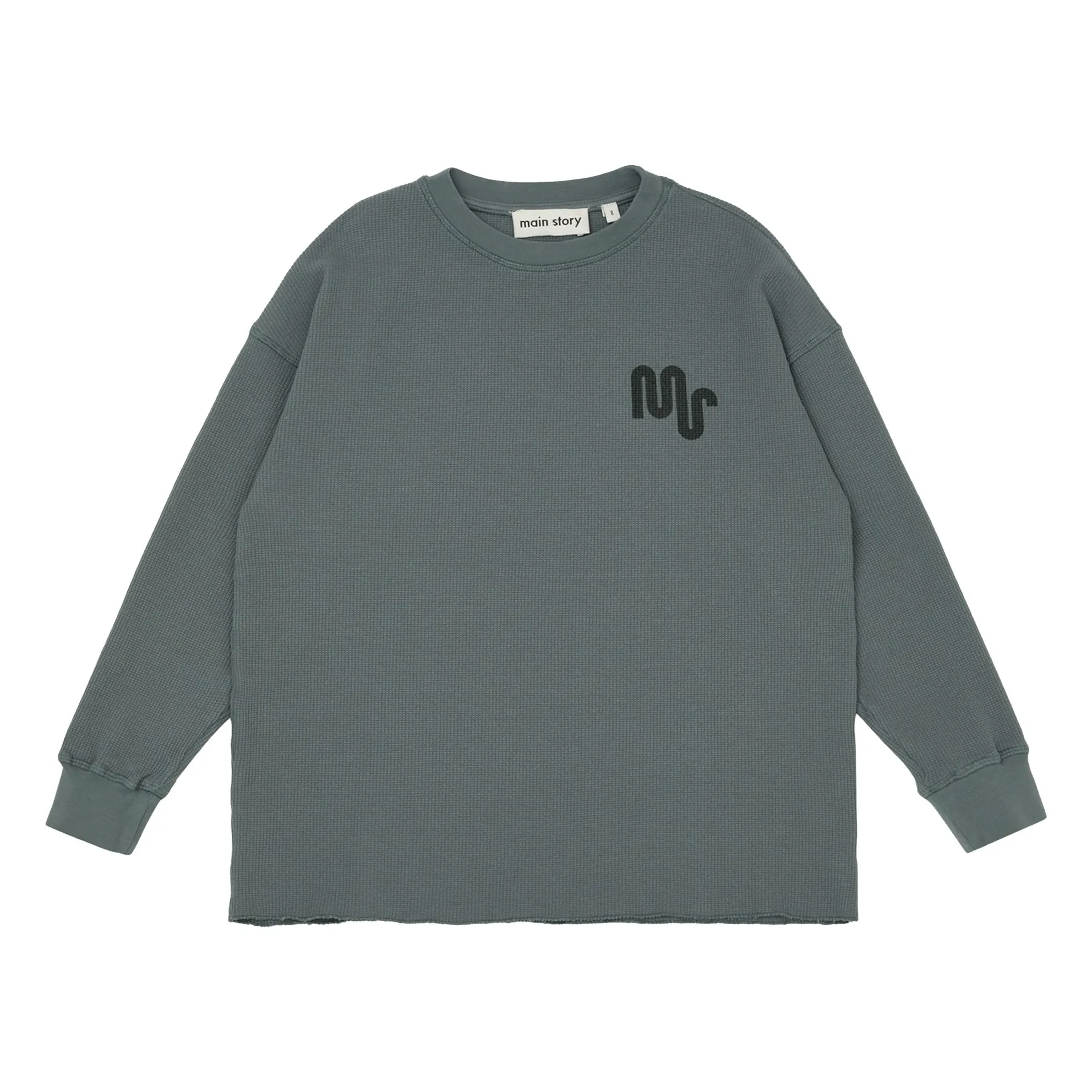 Main Story Grey Waffle Organic Cotton T-Shirt