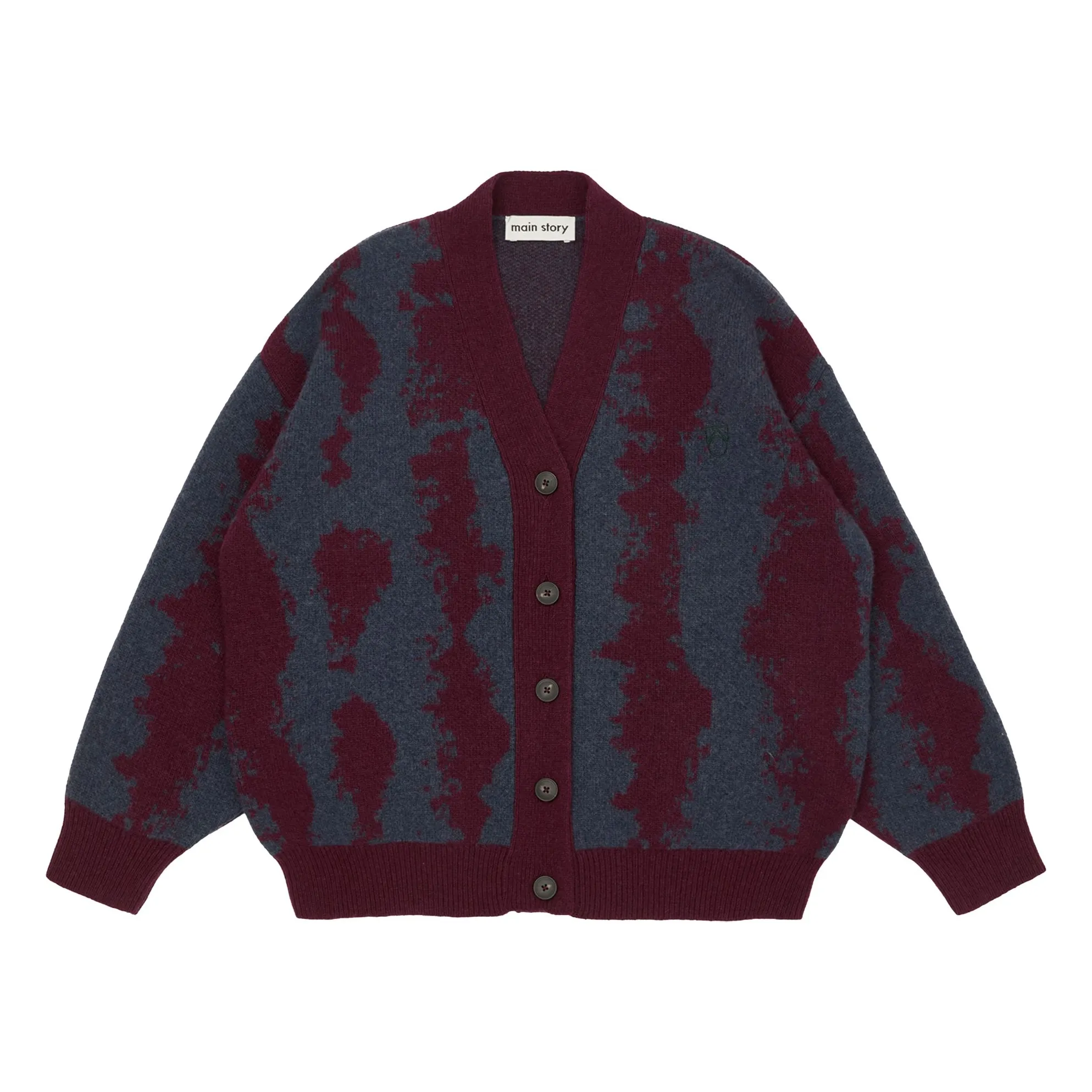 Main Story Burgundy Wool Cardigan