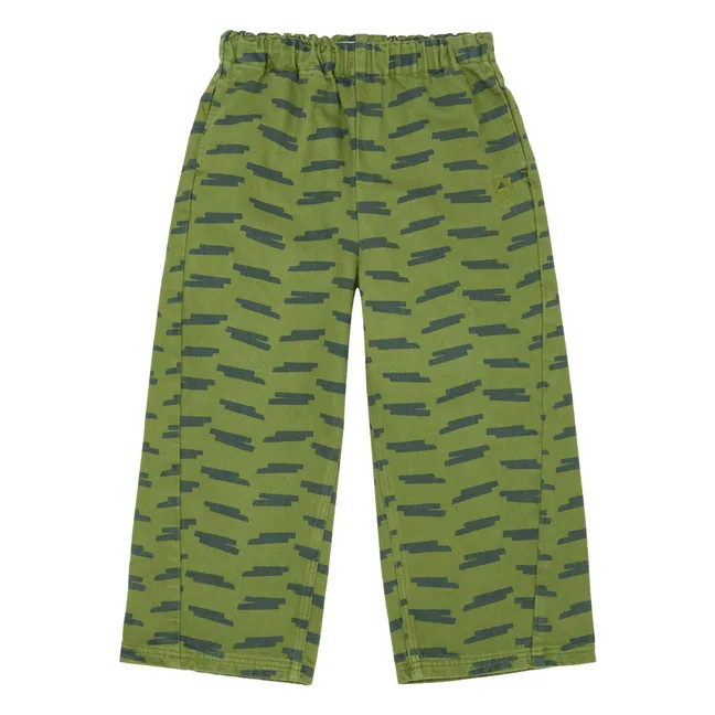 Pantalon Relaxed Coton Bio | Vert
