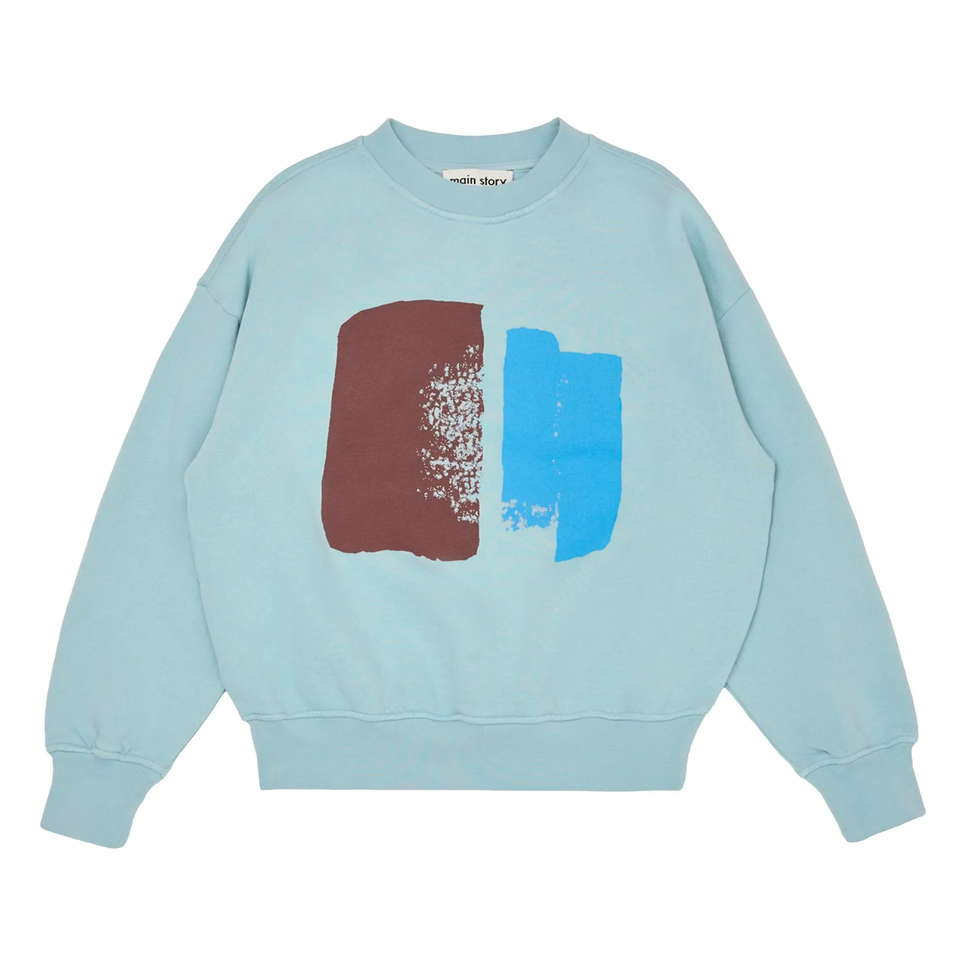 Main Story Light Blue Organic Cotton Bubble Sweat