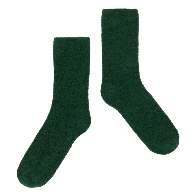Calcetines con logotipo de algodón ecológico | Verde
