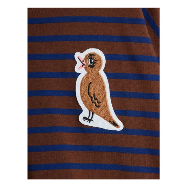 Camiseta Bird de algodón ecológico | Marrón