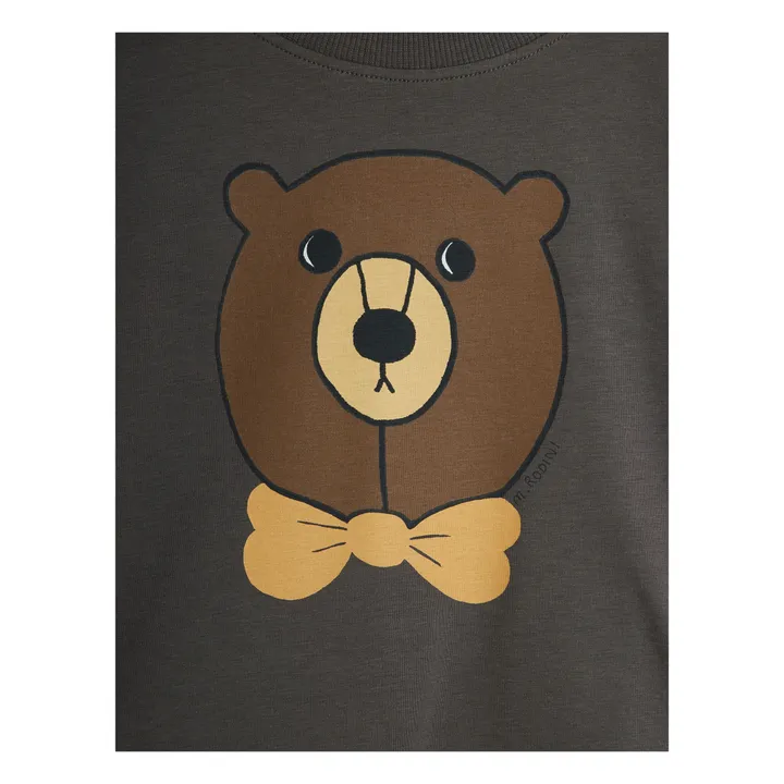 Camiseta Oso de algodón ecológico | Gris- Imagen del producto n°2