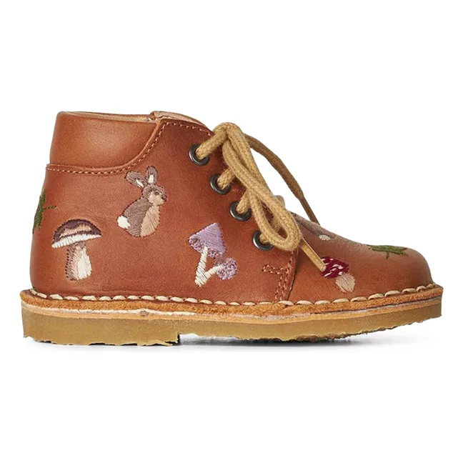 Classic Woodland Stiefeletten - Uniqua Kollektion | Cognac-Farbe