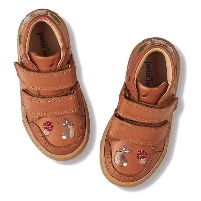 Zapatillas deportivas Woodland Scratch - Colección Uniqua | Coñac