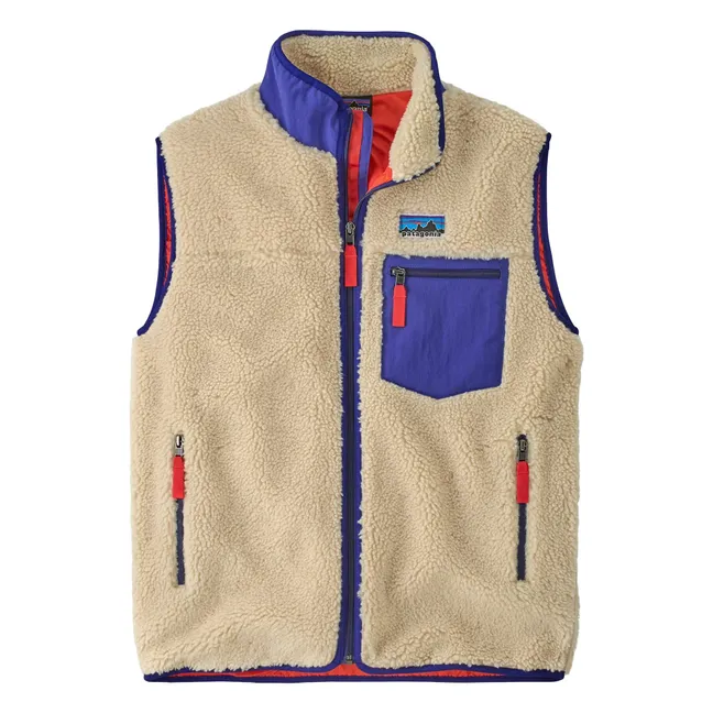 Classic Retro-X Recycled Fiber Sleeveless Jacket | Beige