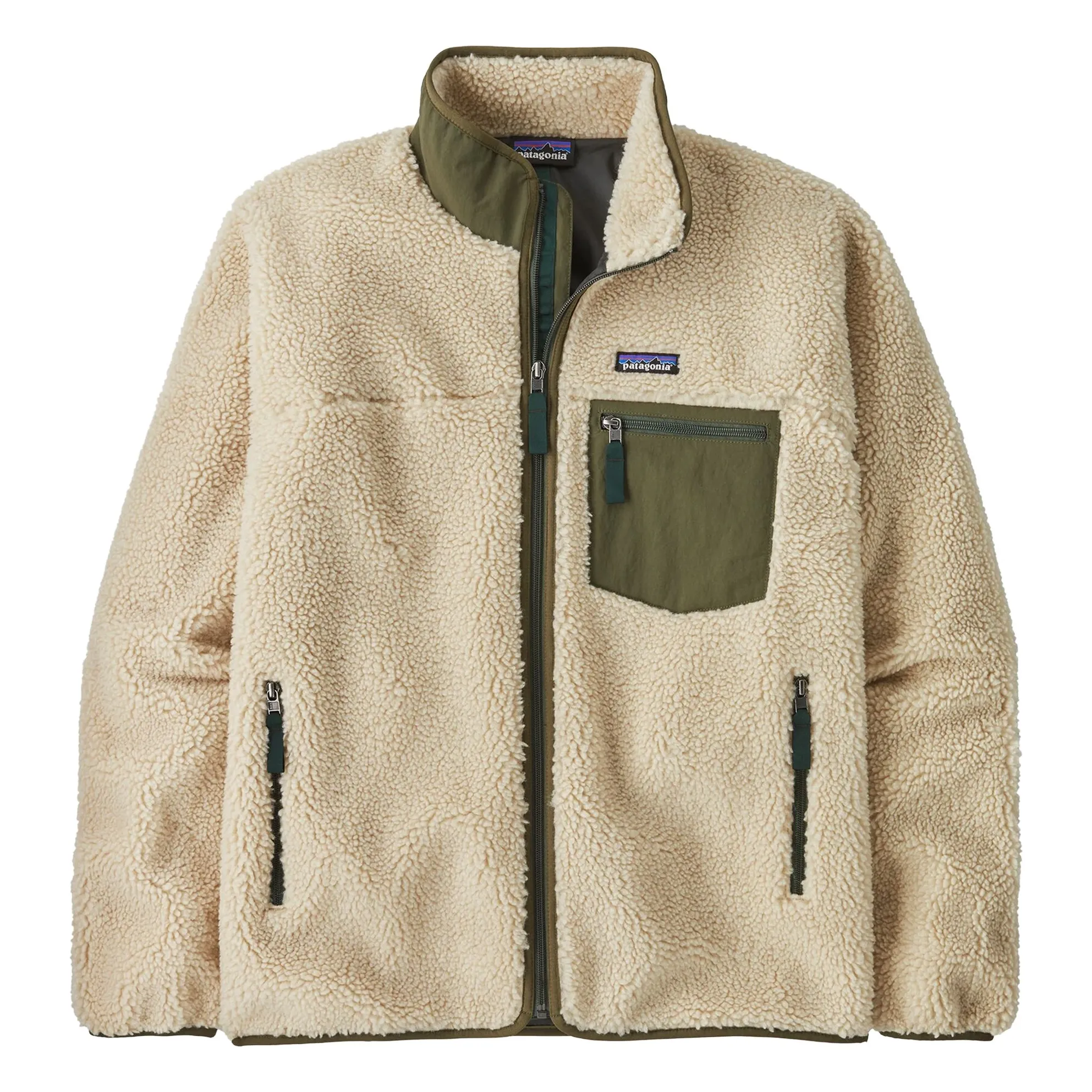 Patagonia Beige Classic Retro-X Recycled Fiber Fleece Jacket