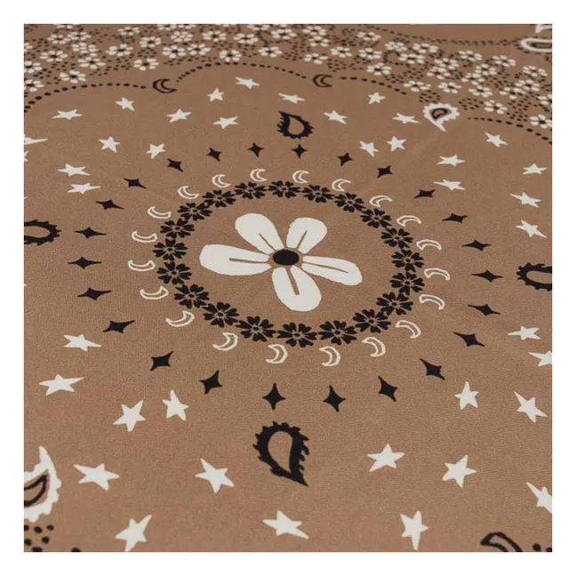 Pañuelo de seda grande | Avellana