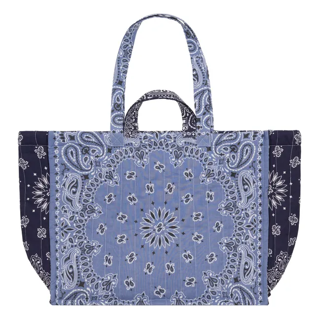Maxi Cabas Quilted Love | Blau