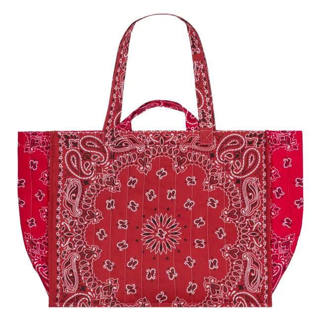 Maxi Cabas Matelassé Amore | Rosso