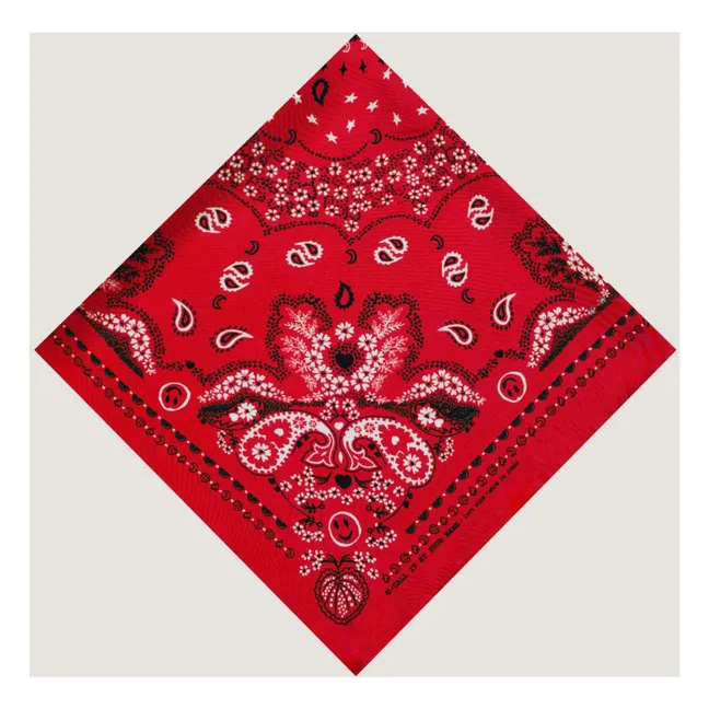 Petit Bandana Soie | Rouge