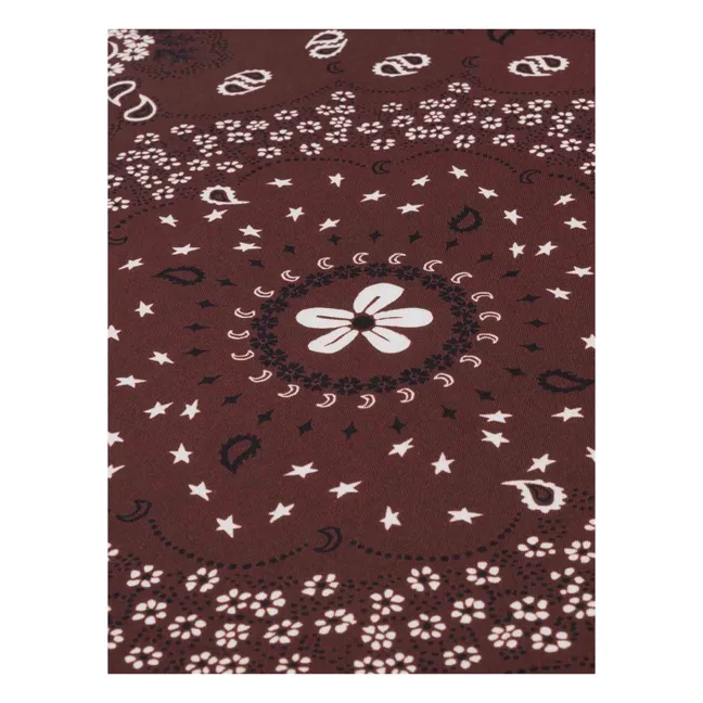 Bandana de seda pequeña | Marrón