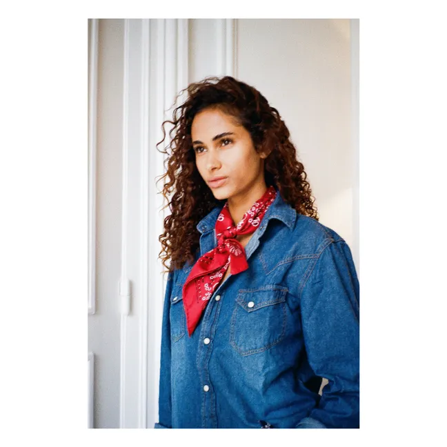 Petit Bandana Soie | Rouge