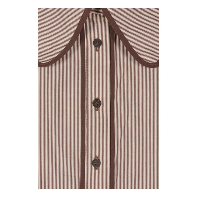 Ala Striped Shirt | Brown