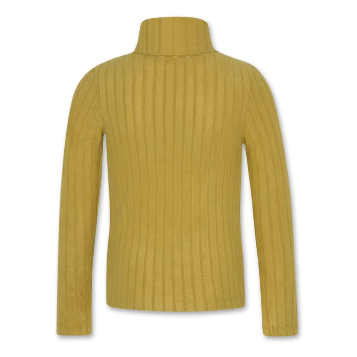 Pull Col Roulé Alora Logo | Jaune vert- Image produit n°2