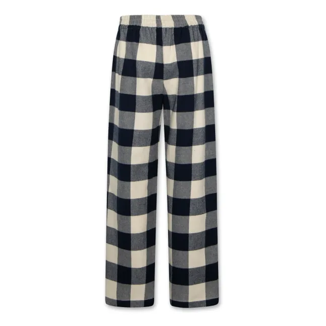 Pyjama-Hose Kariert | Navy