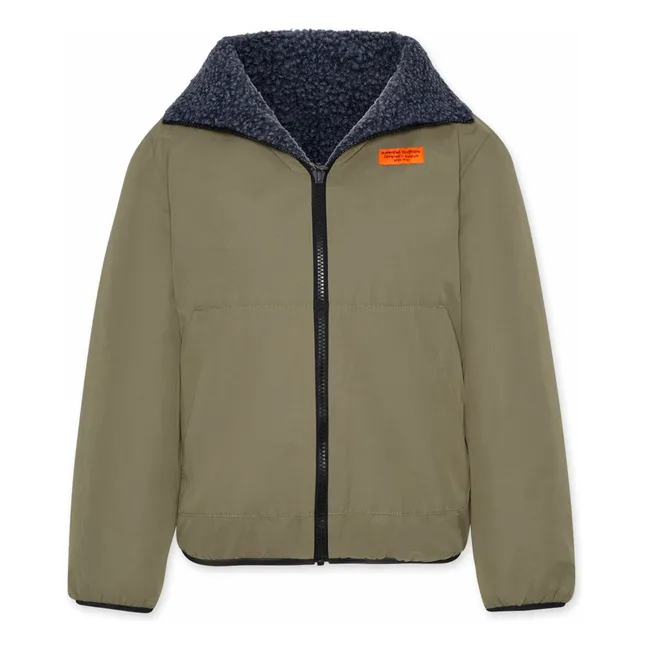 Chaqueta Gordon Sherpa Reversible | Verde oliva