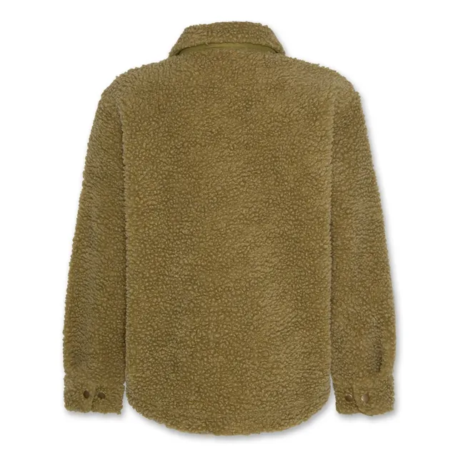 Veste Façon Sherpa Hahoe | Jaune vert