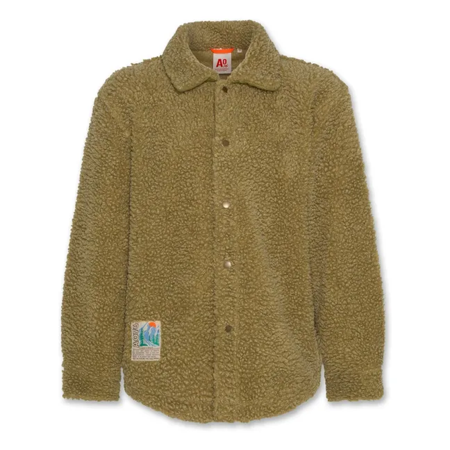 Veste Façon Sherpa Hahoe | Jaune vert