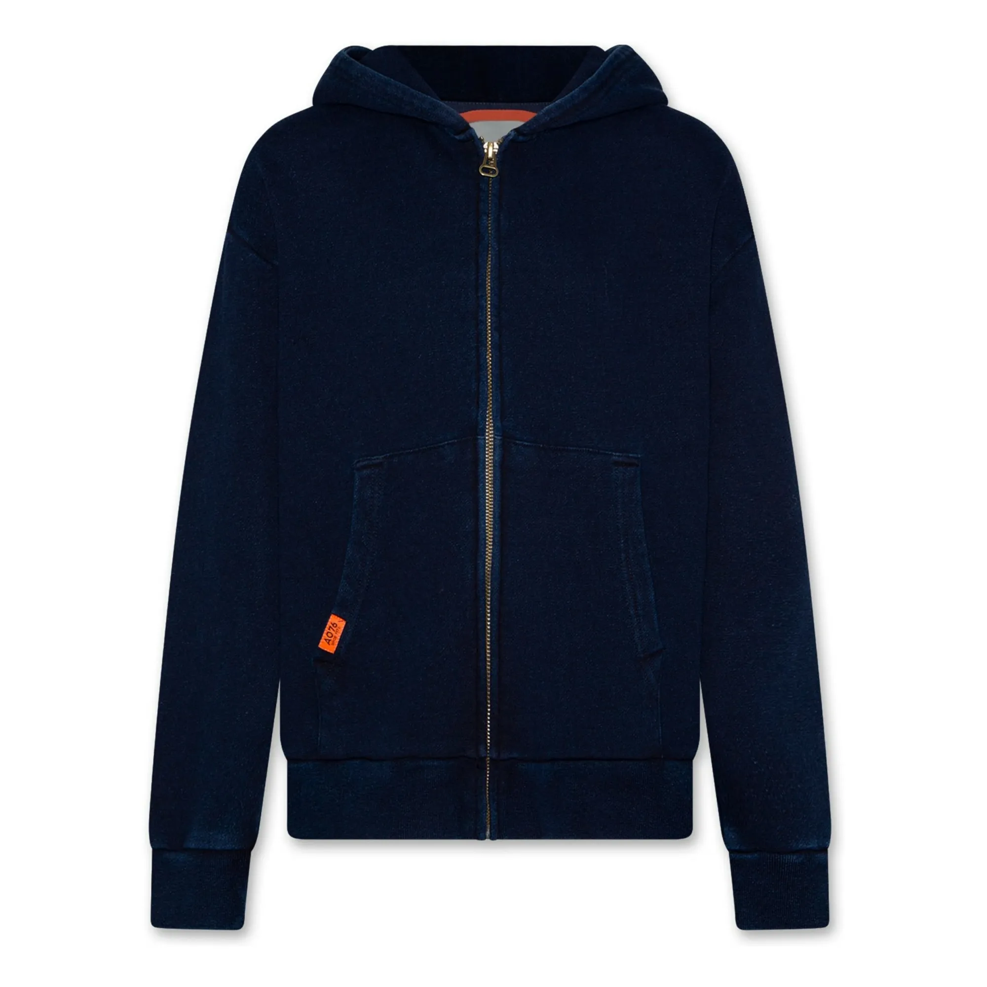 Ao76 Navy Blue Eldo Denim Organic Cotton Sweatshirt