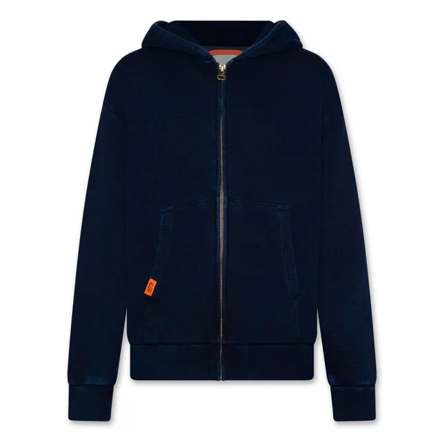 Sudadera Eldo Denim de algodón orgánico | Azul Marino