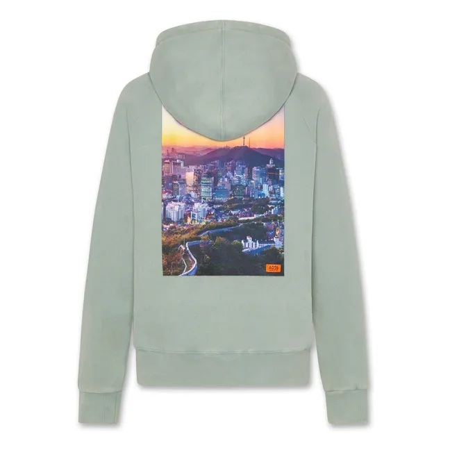 Sudadera Clyde Photo de algodón orgánico | Azul Claro