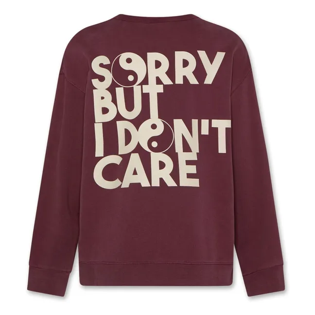 Sweat Oscar Sorry Coton Bio | Bordeaux