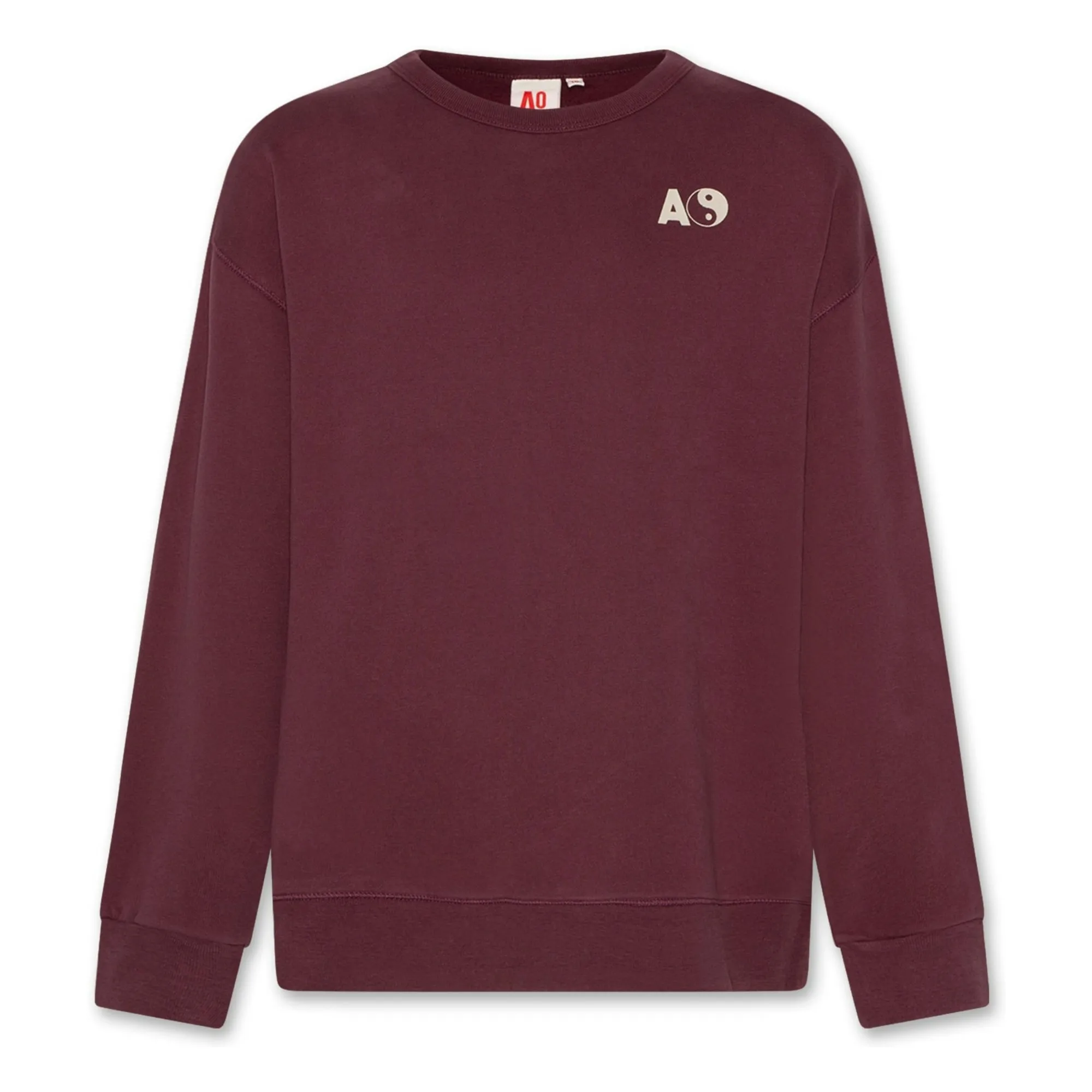 Ao76 Burgundy Oscar Sorry Organic Cotton Sweatshirt