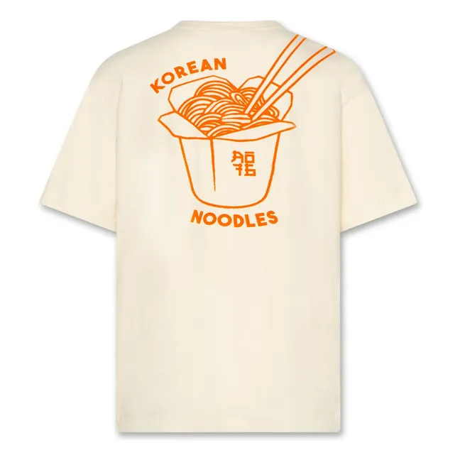 Silas Takeaway organic cotton T-shirt | Beige