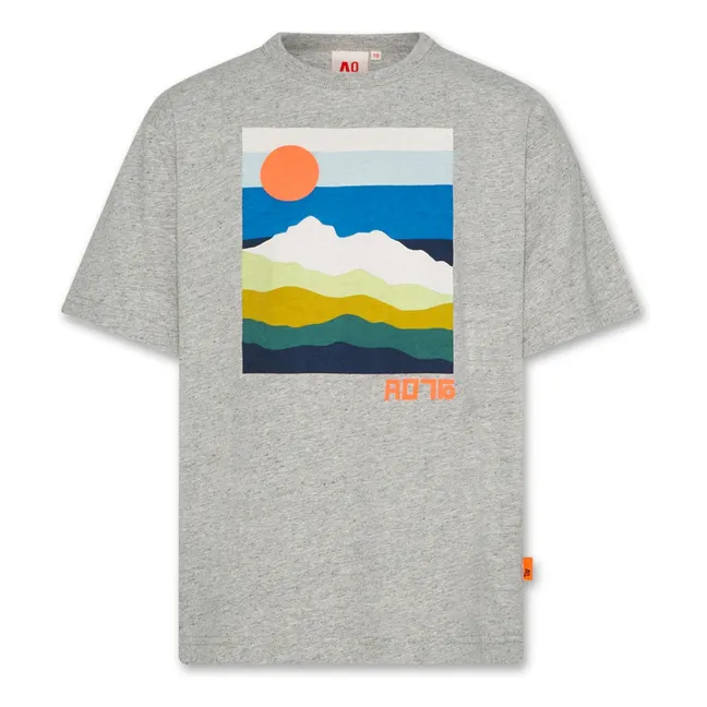 Silas Landscape organic cotton T-shirt | Grey