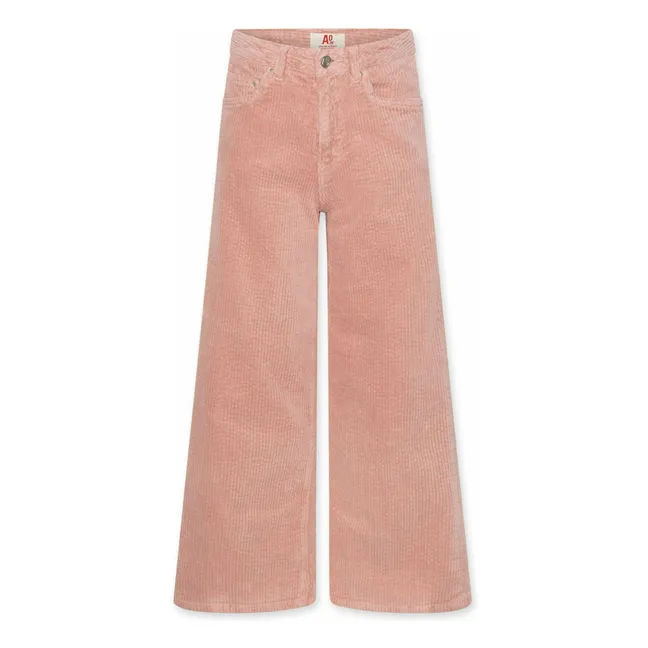 Pantalon Velours Côtelé Zina Ardo | Rose poudré