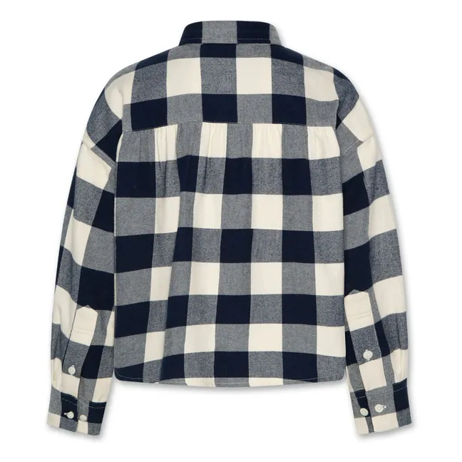 Chemise Bini Jin Carreaux | Bleu marine