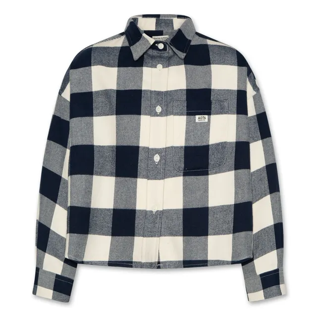 Chemise Bini Jin Carreaux | Bleu marine