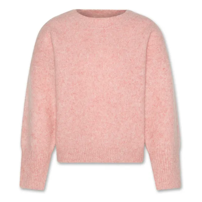 Pull Brand Laine et Mohair | Rose poudré