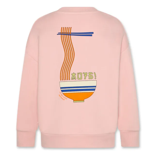 Sweat Percy Noodles Coton Bio | Rose poudré