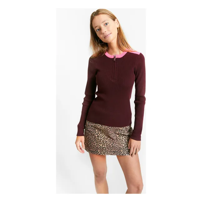 Jupe Tigrito | Marron