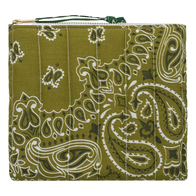 Minibolso acolchado con cremallera | Bronce