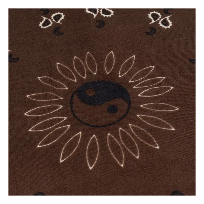 Stola in lana e seta Paisley | Marrone