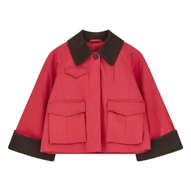 Veste Gaby City Coton Bio | Rouge