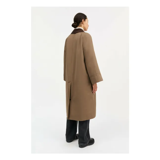 Mantel Gaby Bio-Baumwolle | Maulwurfsfarben