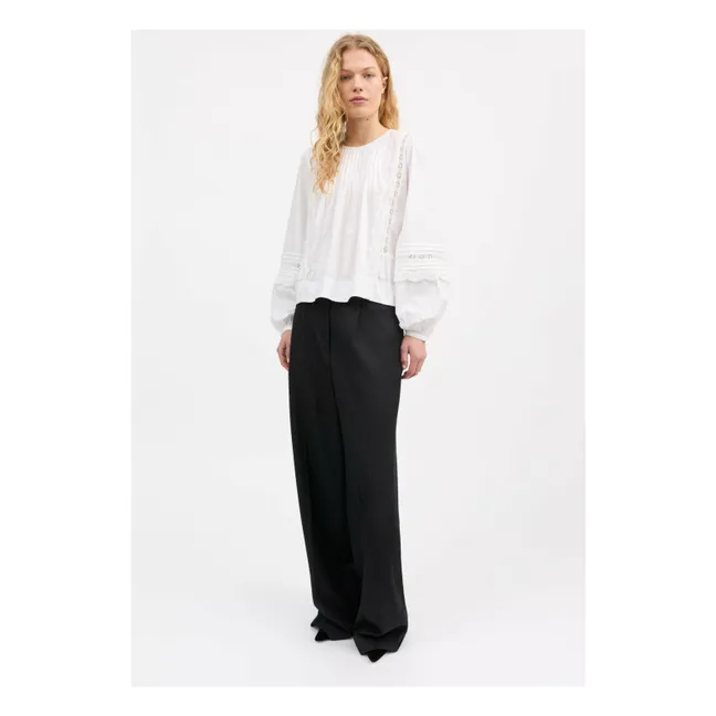 Blouse Leaf Coton Bio | Ecru