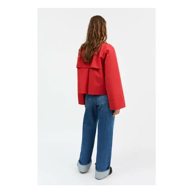 Chaqueta de algodón orgánico Gaby City | Rojo