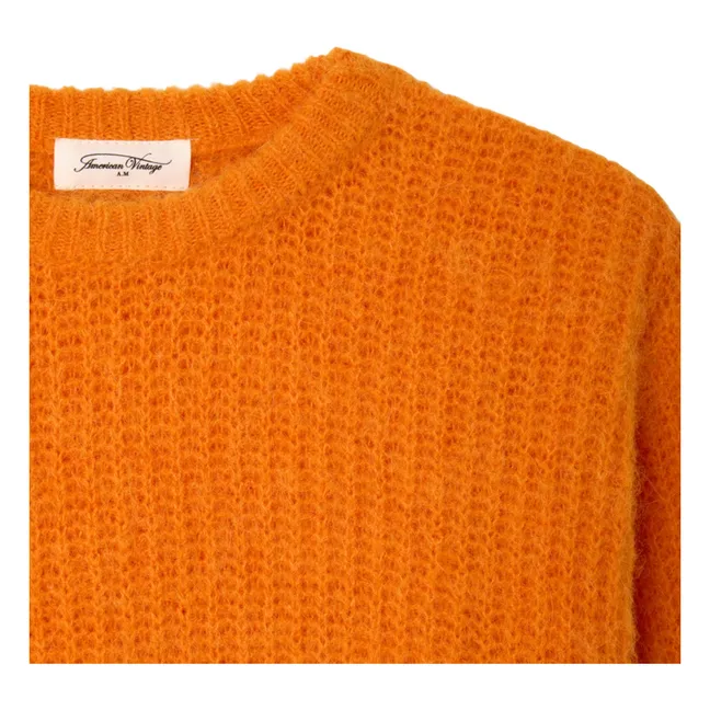 East Alpaca sweater | Orange