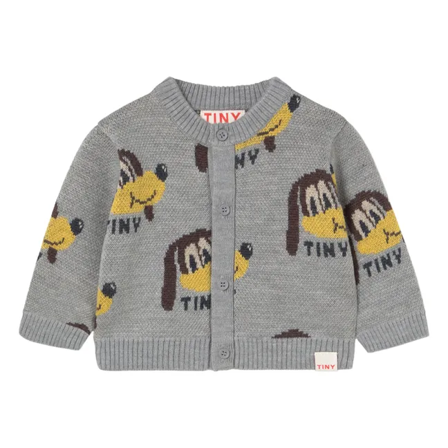 Cardigan Chiens Laine | Gris