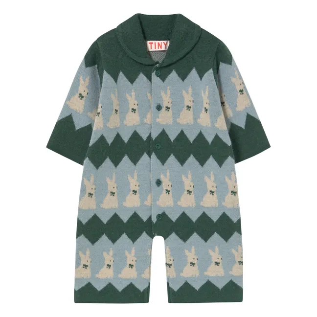 Combinaison Lapins Laine | Vert