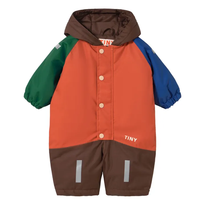 Combinaison de Ski Colorblock | Orange- Image produit n°0