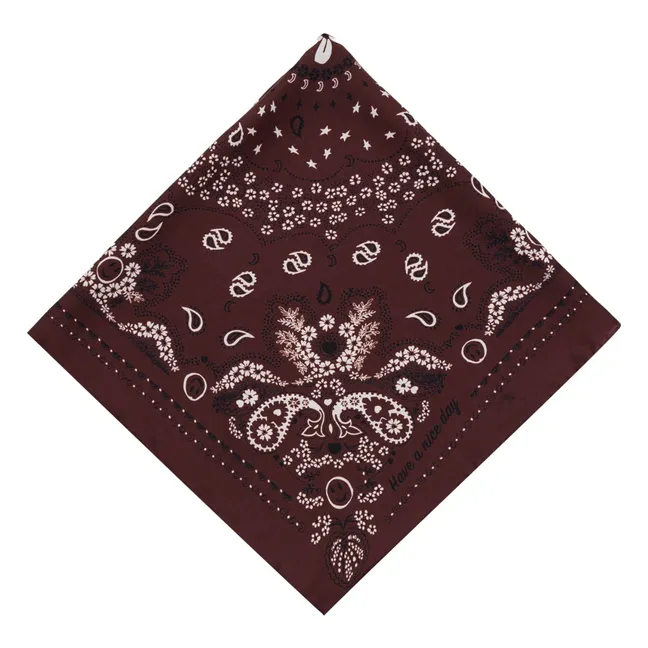 Bandana di seta piccola | Marrone